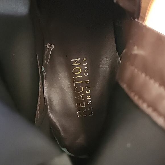 Kenneth Cole Reaction Women's Road Stretch Cognac Dress Booties Size 9 - Picture 14 of 16